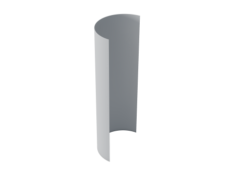 Лист с ПВХ-покрытием металлический серый 1*2м Технониколь