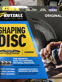 Диск шлифовальный Kutzall Dish Wheel,  плоский, серебряный, coarse (original), D115мм, посадка 22мм